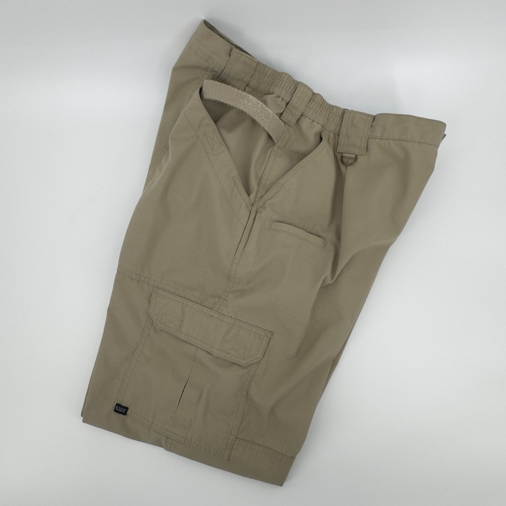 5.11 Tactical Cargo Pants Mens 40x30 Khaki Ripstop Utility Workwear Gorpcore - Picture 14 of 14
